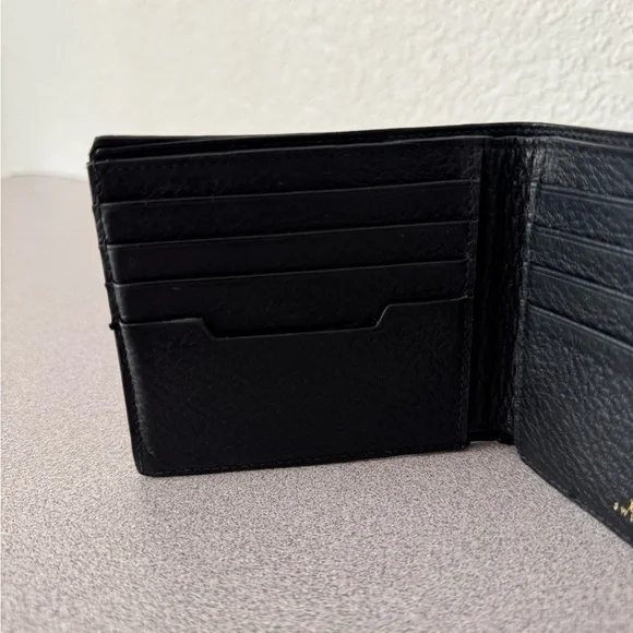 Bally Switzerland Black Leather Bifold Wallet — Used Good Condition - Picture 3 of 5